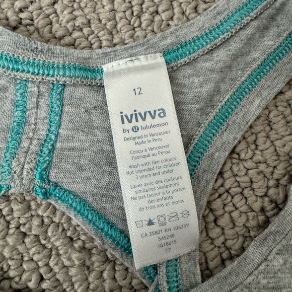 Ivivva by Lululemon Keyhole Tank, Size 12 - Picture 6 of 6